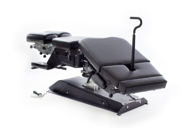 A flexion-distraction table is used to stretch your spine